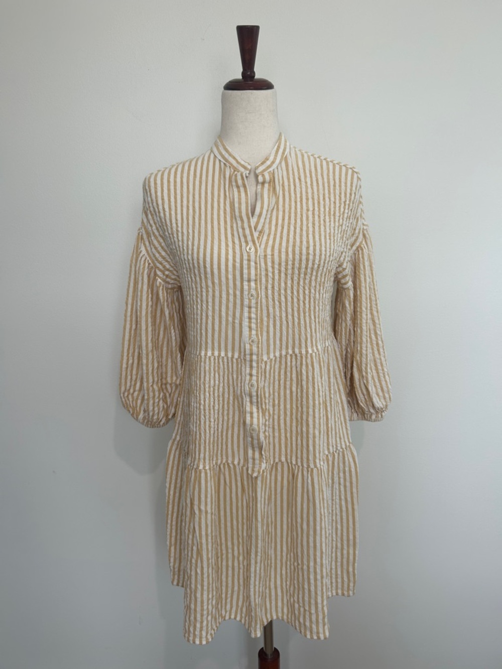 Max‎ Studio Striped Tiered Dress Size Small EUC